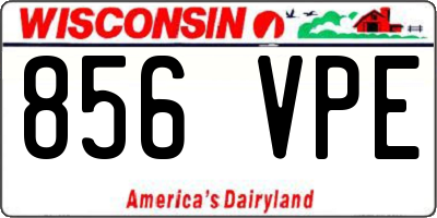 WI license plate 856VPE