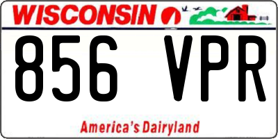 WI license plate 856VPR