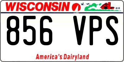 WI license plate 856VPS