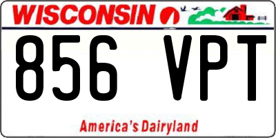 WI license plate 856VPT