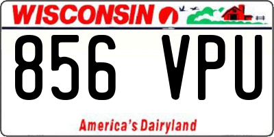WI license plate 856VPU