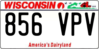 WI license plate 856VPV
