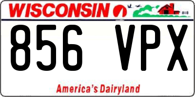 WI license plate 856VPX