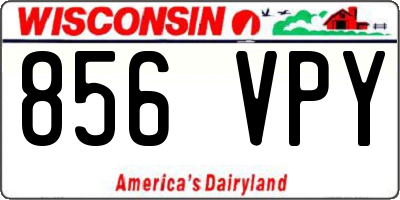 WI license plate 856VPY