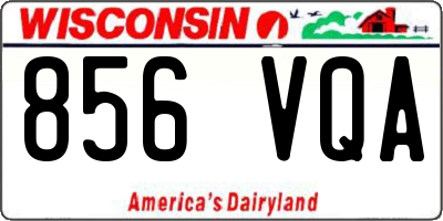 WI license plate 856VQA