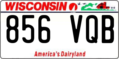 WI license plate 856VQB