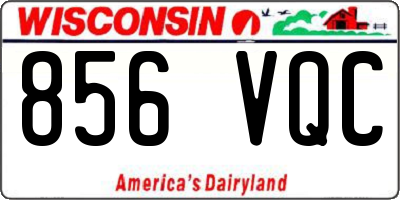 WI license plate 856VQC
