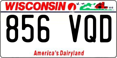 WI license plate 856VQD