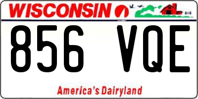 WI license plate 856VQE