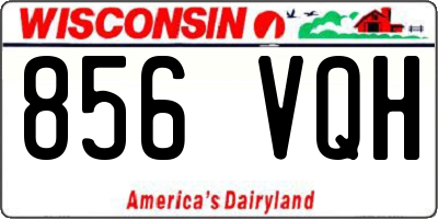 WI license plate 856VQH
