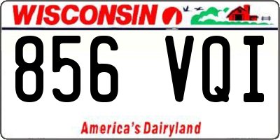 WI license plate 856VQI