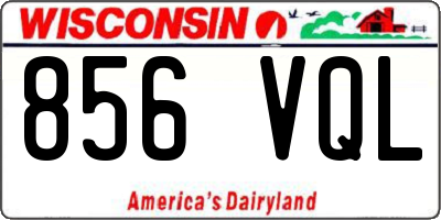 WI license plate 856VQL