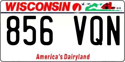 WI license plate 856VQN