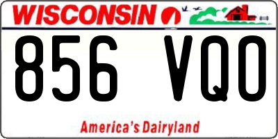 WI license plate 856VQO