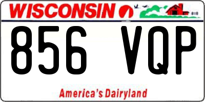 WI license plate 856VQP