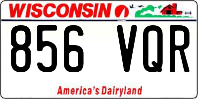 WI license plate 856VQR