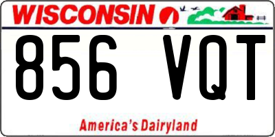 WI license plate 856VQT