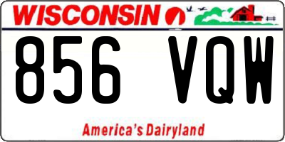 WI license plate 856VQW
