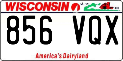 WI license plate 856VQX