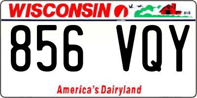 WI license plate 856VQY