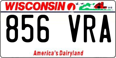 WI license plate 856VRA