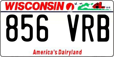 WI license plate 856VRB