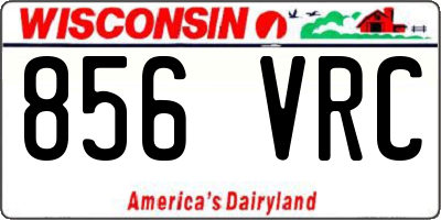 WI license plate 856VRC
