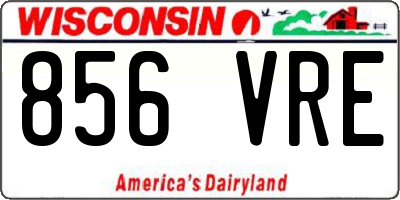 WI license plate 856VRE