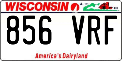 WI license plate 856VRF