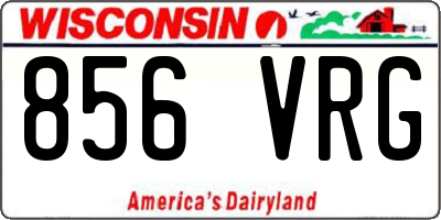 WI license plate 856VRG