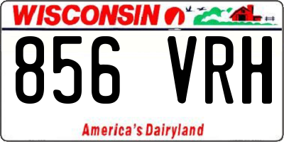 WI license plate 856VRH