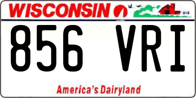 WI license plate 856VRI