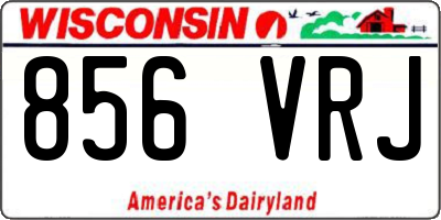 WI license plate 856VRJ