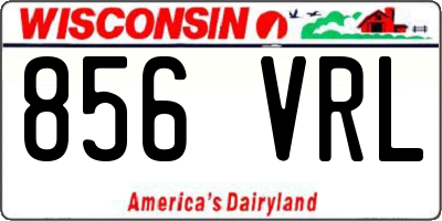 WI license plate 856VRL