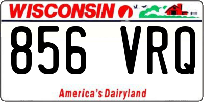 WI license plate 856VRQ