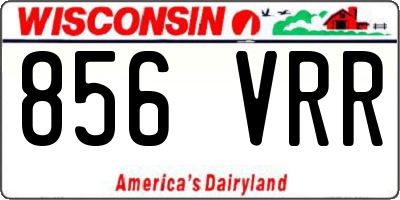 WI license plate 856VRR