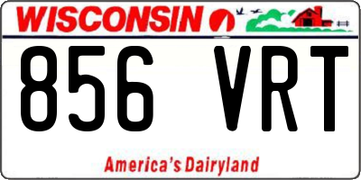 WI license plate 856VRT