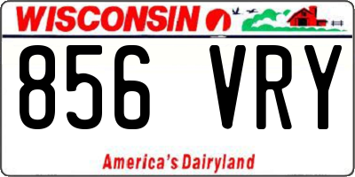 WI license plate 856VRY