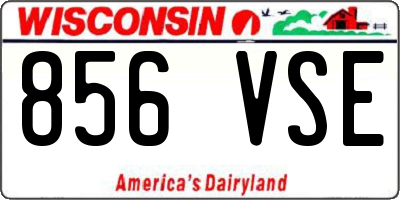 WI license plate 856VSE