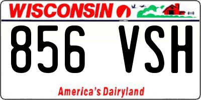 WI license plate 856VSH