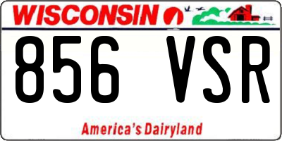 WI license plate 856VSR