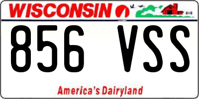 WI license plate 856VSS