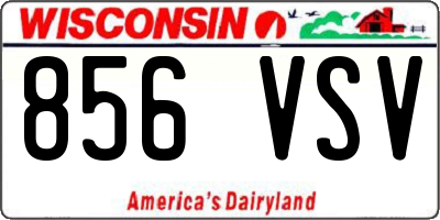 WI license plate 856VSV