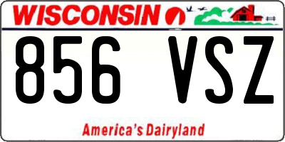 WI license plate 856VSZ