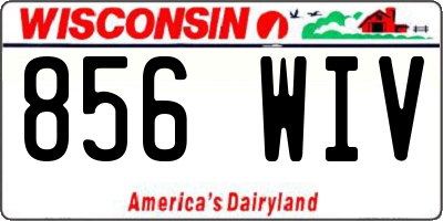WI license plate 856WIV