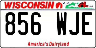 WI license plate 856WJE