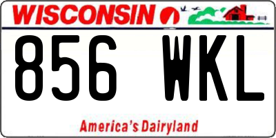 WI license plate 856WKL