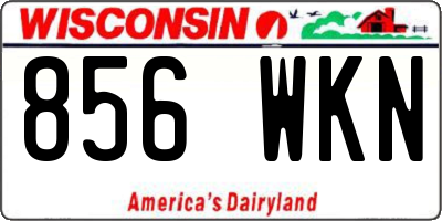WI license plate 856WKN
