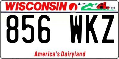 WI license plate 856WKZ