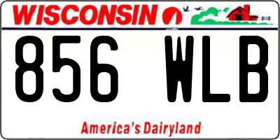 WI license plate 856WLB